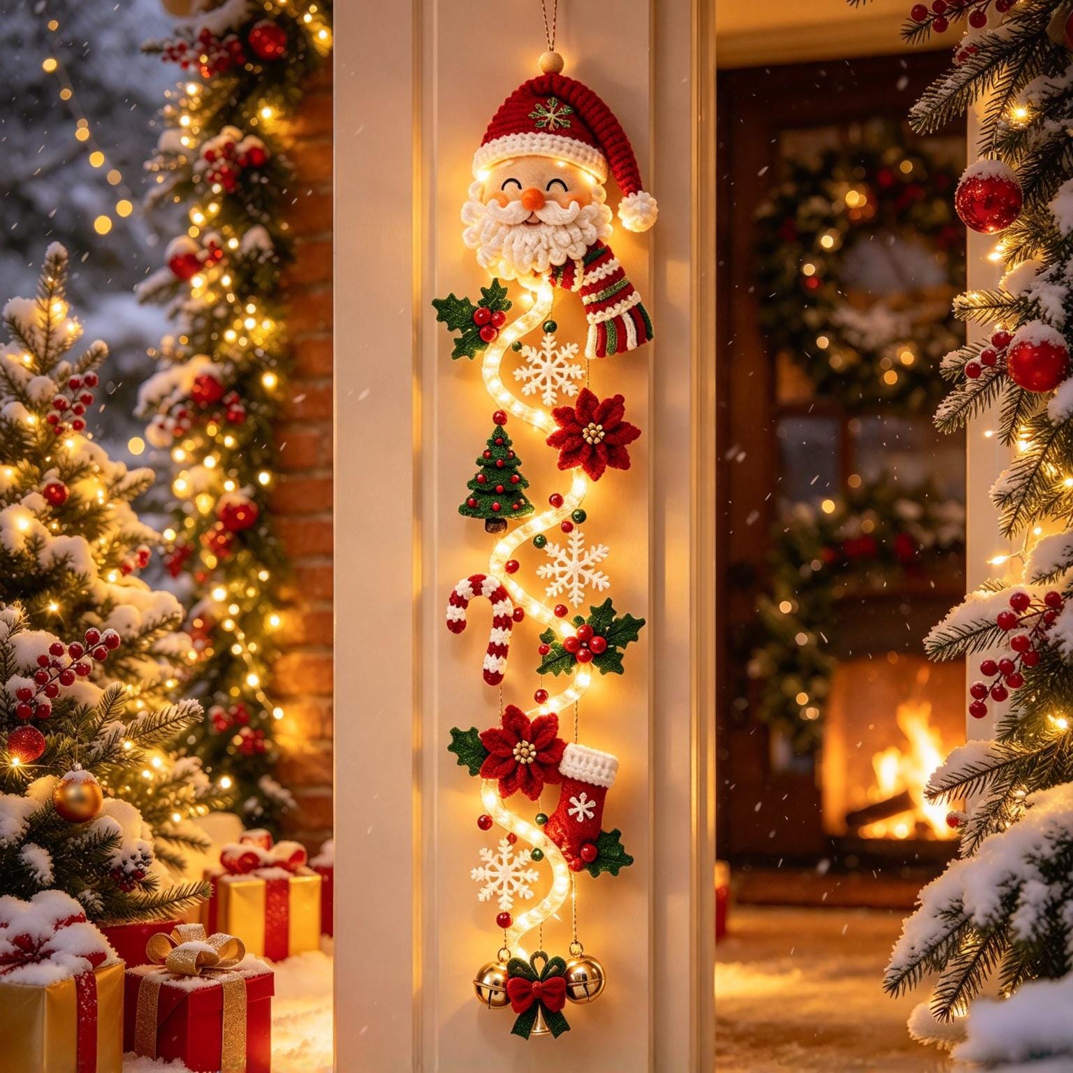 Vintage Santa Light - Etsy