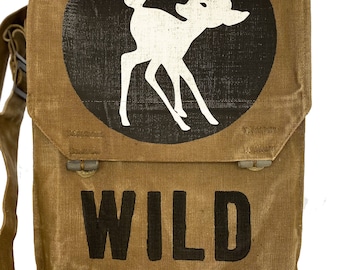 WILD, noir, sac recyclé, olive, sac à bandoulière pour femmes, sac à bandoulière pour hommes