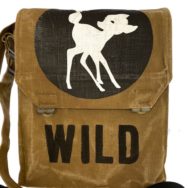 WILD, black, recycled bag, olive, shoulder bag for women, shoulder bag for men