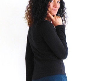 Shirt in black, snuff fabric