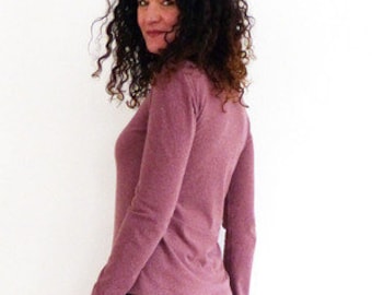 Shirt in old pink, snuffy fabric