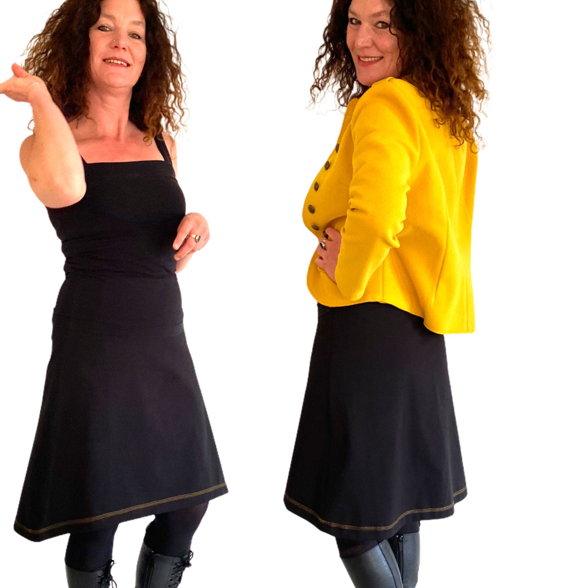 Waistband Skirt Shorter at the Front 