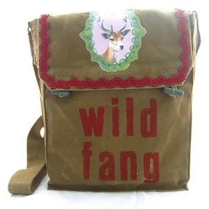 Wildfang, recycled bag, olive, women&#39;s shoulder bag