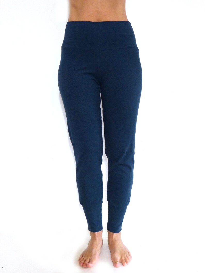 Schnuffistoff petrol Pumphose with high waist