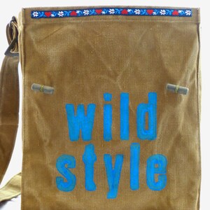 WILD STYLE, recycling tasche, oliv, Umhängetasche Damen, Umhängetasche Herren zdjęcie 3