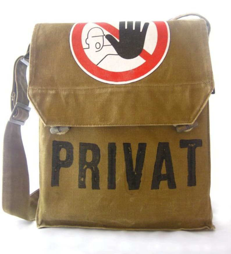 Private, recycling bag, olive, shoulder bag for women, shoulder bag for men image 1