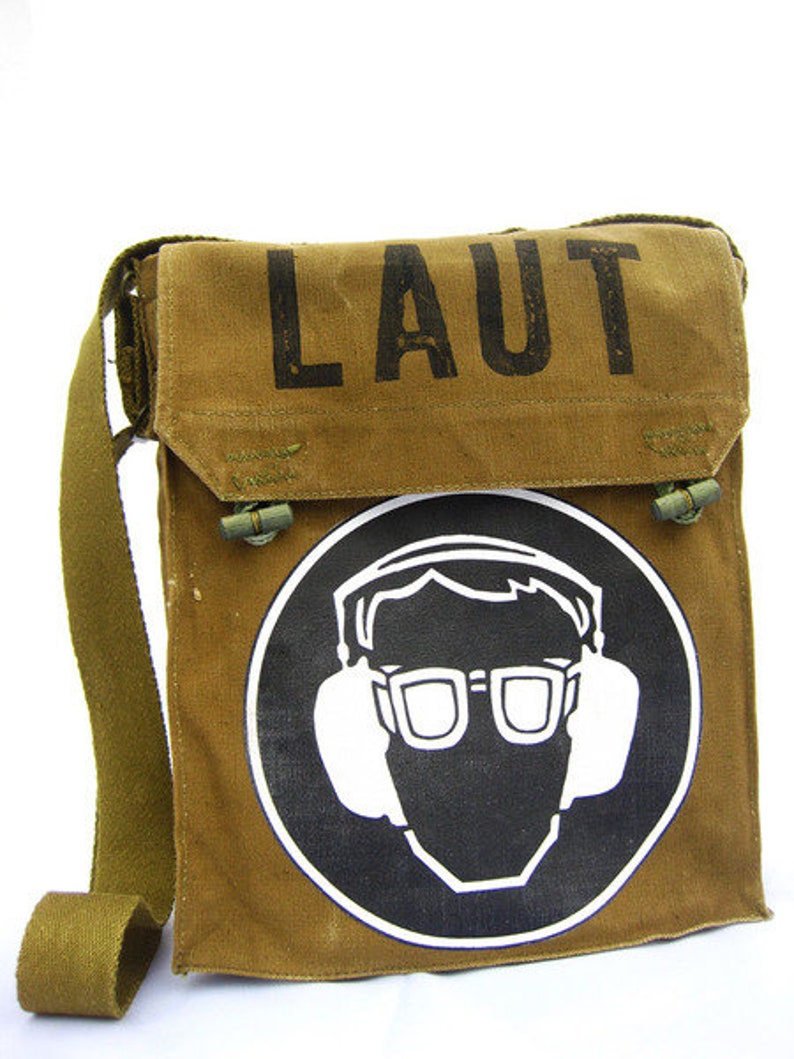 Laut, recycling Tasche, oliv, Umhängetasche Damen, Umhängetasche Herren Bild 1