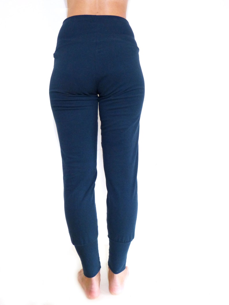 Schnuffistoff petrol Pumphose with high waist