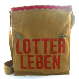 Lotterleben, recycling Tasche, oliv, Umhängetasche Damen, Umhängetasche Herren Bild 2