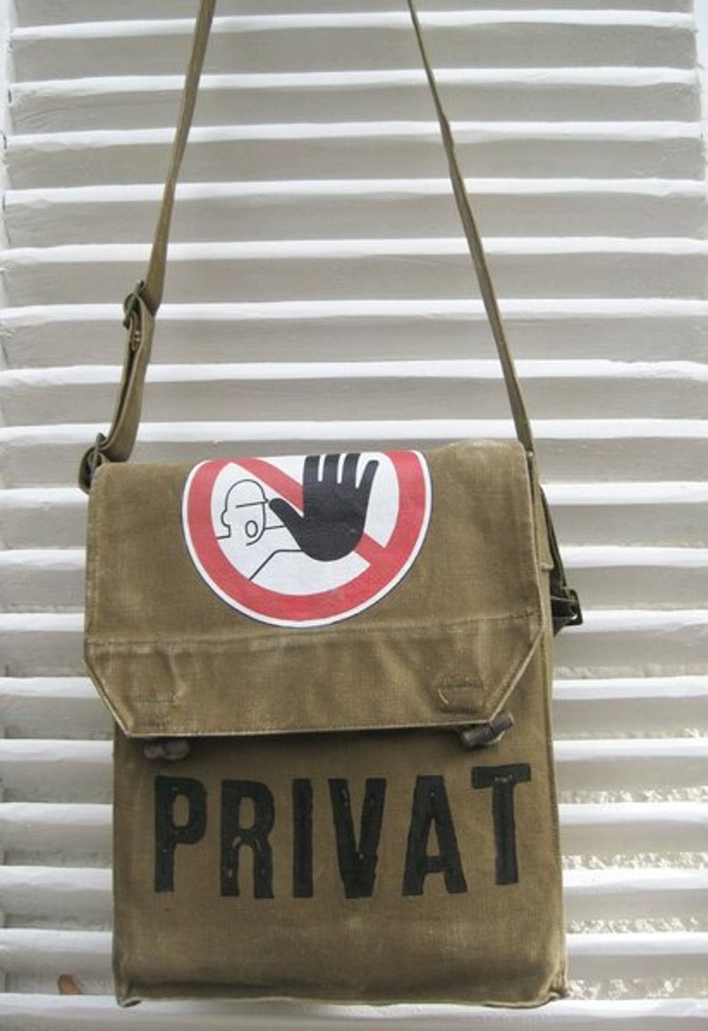 Private, recycling bag, olive, shoulder bag for women, shoulder bag for men image 4