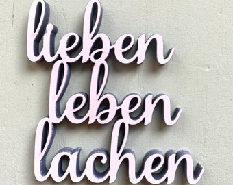 Schrift, Laserschrift, Wanddeko, MDF-Buchstaben, Dekoschrift, No Gallery