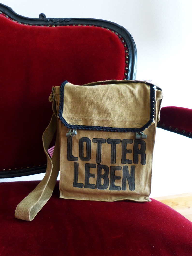 Lotterleben, black, recycled bag, olive, shoulder bag for women, shoulder bag for men image 4