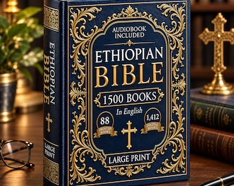 Complete Ethiopische Bijbel – Engelse extra grote lettertype geïllustreerd
