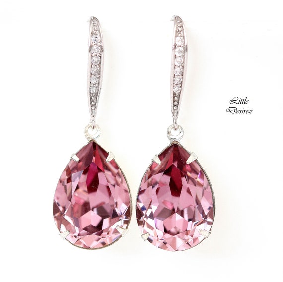 Mauve pink best sale earrings