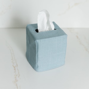 Sky Blue Tissue Box Cover