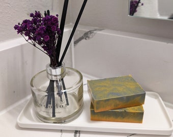 Turmeric and charcoal soap, natural soap
