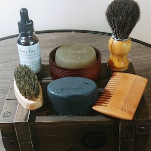 Men&#39;s Spa Gift Box, Dad Gift, Care Package for Him, Bachelor  Gift Box, Beard Grooming Set