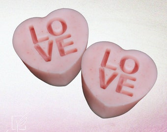 Handmade Soap, Chocolate Scented Soap, Fragrance Soap,Valentine's Day Gifts, Heart Shaped Soap