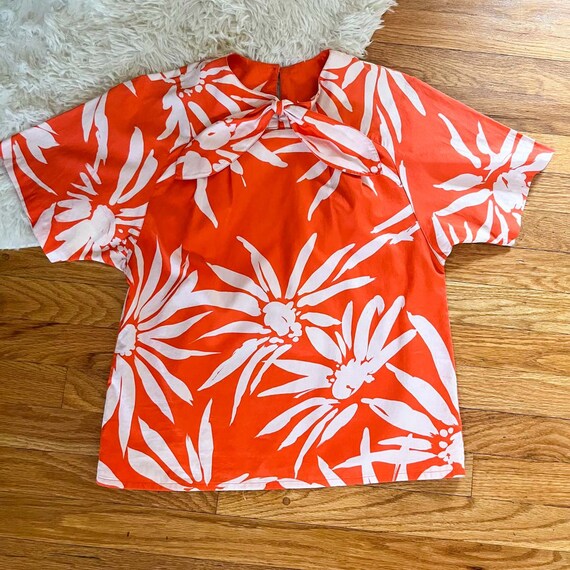 Medium Bright Patterned Blouse : Vintage Handmade… - image 5