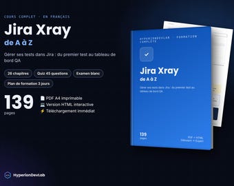 Corso completo di Jira Xray – ebook di 139 pagine per tester QA – Casi di test, piani di test, difetti, dashboard
