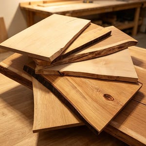 Handmade Live Edge Oak/Cherry/Maple Solid Wood Charcuterie Boards