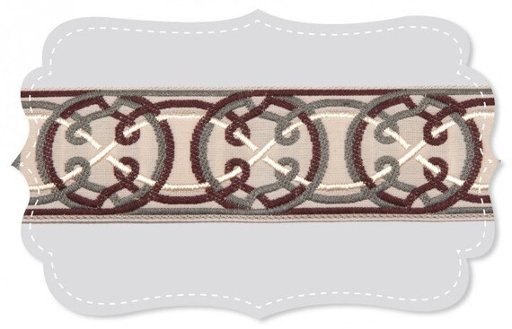 KAFKA G-11/02 Jacquard Ribbon Organic Cotton Trim 1-1/4