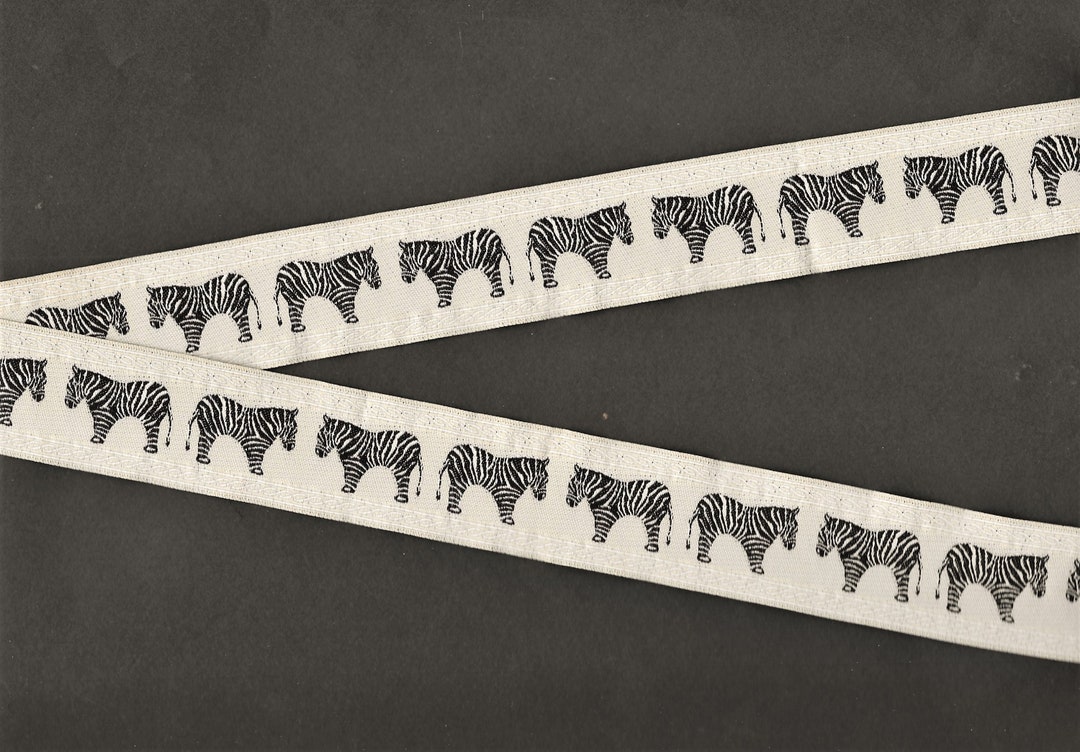 Animals/wildlife G-01-A Jacquard Ribbon Poly Trim 1-1/4