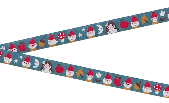 CHILDREN's Fairy Tales C-06-A Jacquard Ribbon Poly Trim 5/8" wide (16mm) FARBENMIX Snow White