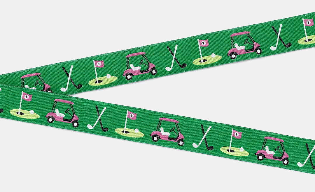 Sports/golf E-01-D Jacquard Ribbon Poly Trim 7/8