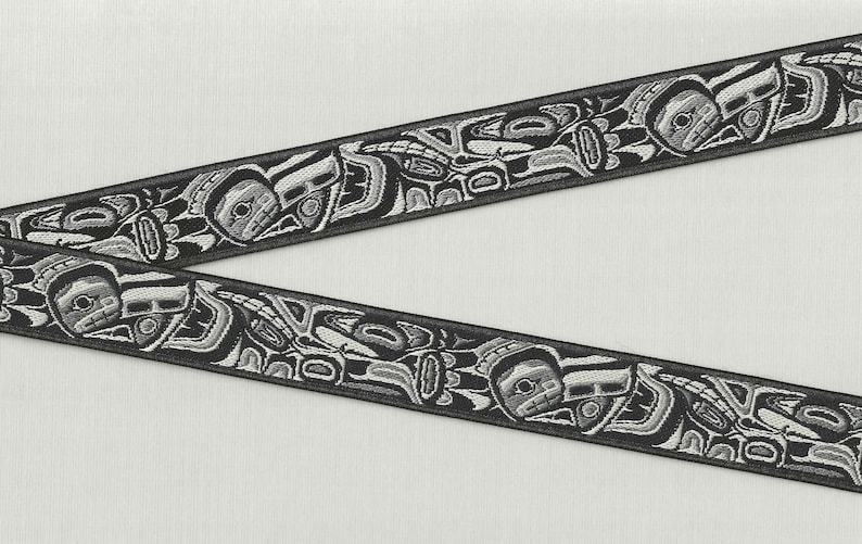 NATIVE AMERICAN E-10-A Jacquard Ribbon Poly Trim 7/8