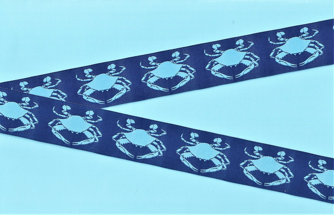 Animals/water G-20-A Jacquard Ribbon Poly Trim 1-1/8