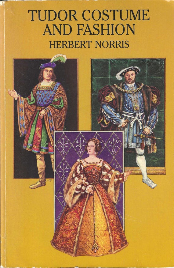 TUDOR COSTUME and FASHION by Herbert Norris (1997) Historical Costumes, Reference, Theater, Stage & Screen