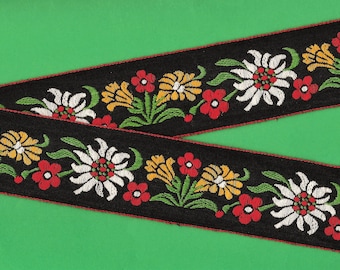 【えむ】Mallorca Back Ribbon Floral えむ】Mallorca Back Ribbon Floral Flowers Ribbon,embroidered