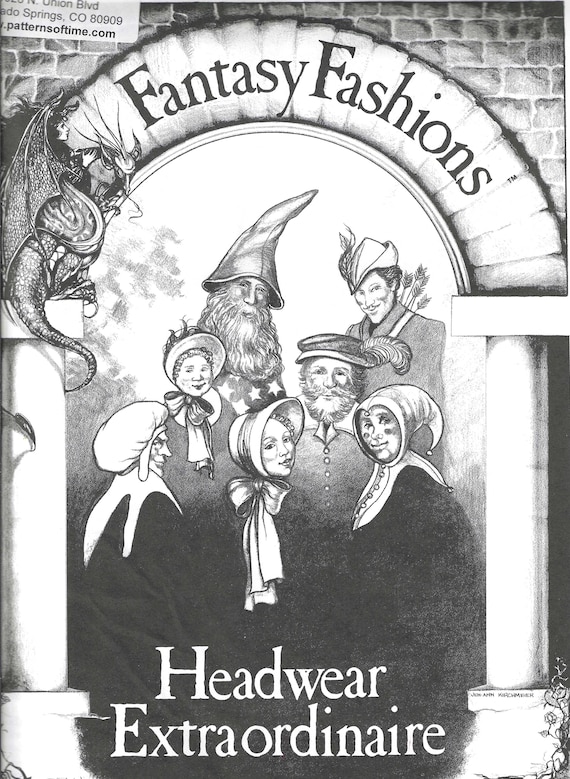 FANTASY FASHIONS (Instructions/Pattern) Headwear Extraordinaire Assorted Hat Patterns