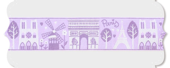 KAFKA H-17/03 Jacquard Ribbon Organic Cotton Trim, 1+9/16