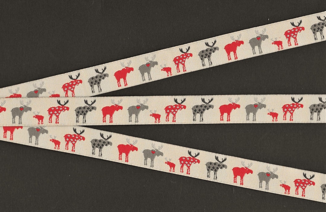 Animals/wildlife C-06-A Jacquard Ribbon Poly Trim, 5/8