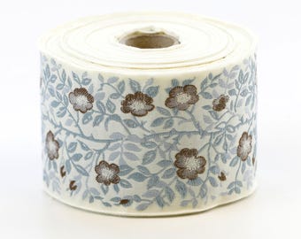 KAFKA L-01/45 Jacquard Ribbon Organic Cotton Trim 2-3/8
