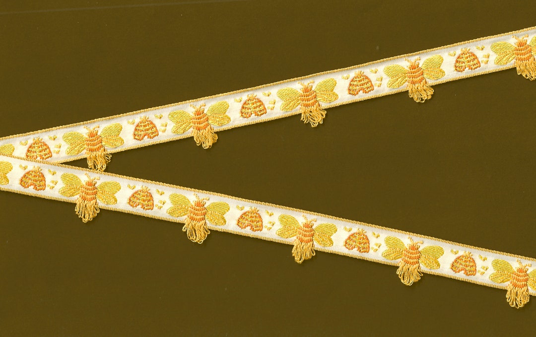 INSECTS C-07-A Jacquard Ribbon Cotton Trim 5/8