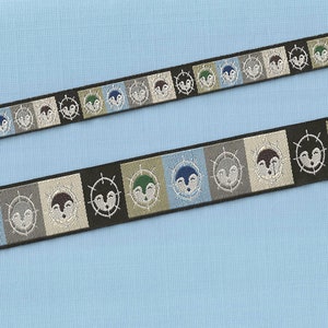RDS 16-D Jacquard Ribbon Poly Trim Native &quot;Winter Spirit Mask&quot; Multi-Colored Tribal Masks 1/2&quot; (13mm) or 7/8&quot; (22mm) Width/Lengths Options