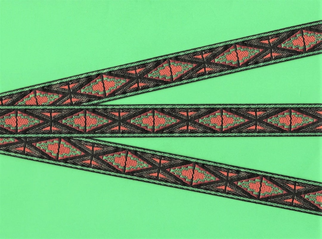 Native American D-21-A Jacquard Ribbon Poly Trim 3/4