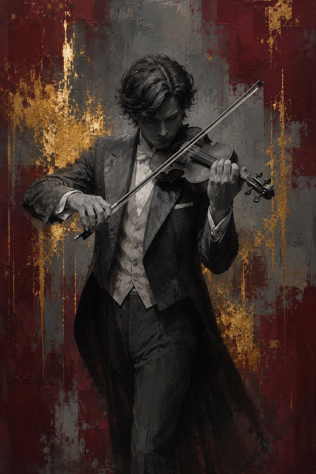 Violinist Painting - Etsy Hong Kong