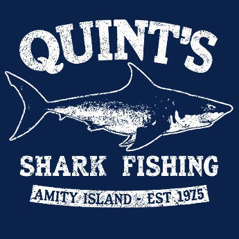 JAWS MOVIE TShirt Quints Shark Fishing T-Shirt Mens Womens Kids Tee S…