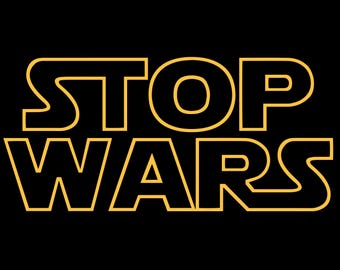 Koszulka Stop Wars Sci-Fi Political Democrat Republican Parody Tee SM-5XL