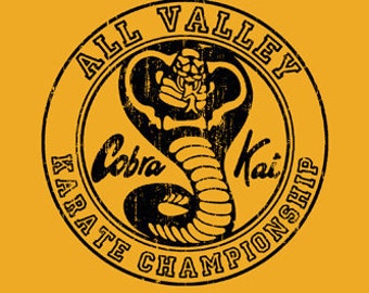 COBRA KAI Tshirt 80's Movie Crane Kick Martial Arts 80s Retro Arcade Game T-shirt (also available on crewnecks and hoodies) SM-5XL