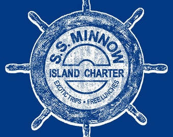 S.S. Minnow Island Charter T-Shirt, Funny 70s TV Show Tee