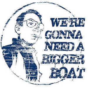 JAWS MOVIE TShirt Were Gonna Need A Bigger Boat T-Shirt  Mens Womes Kids Fishing T-Shirt (also available on crewnecks and hoodies SM-5XL)