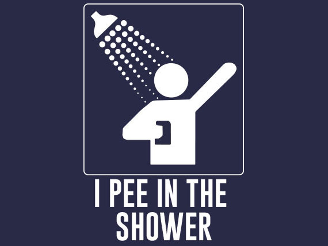 FUNNY TSHIRT I Pee in the Shower T-shirt Dirty Joke Summer Camp Gamer
