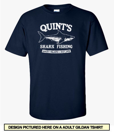 JAWS MOVIE Tshirt Quints Shark Fishing T-shirt Mens Womens Kids Tee Shirt  Sci Fi also Available on Crewneck Sweatshirts and Hoodie SM-5XL -   Canada