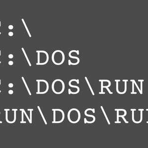 FUNNY TSHIRT C Dos C Dos Run T-Shirt Nerdy Computer Progamer Cosplay Tee Shirt (also available on crewneck sweatshirts and hoodies) SM-5XL