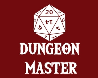 FUNNY TSHIRT Dungeon Master T-Shirt Role Playing Game Mens Womens Kids Tee Shirt (also available on crewneck sweatshirts and hoodies SM-5XL
